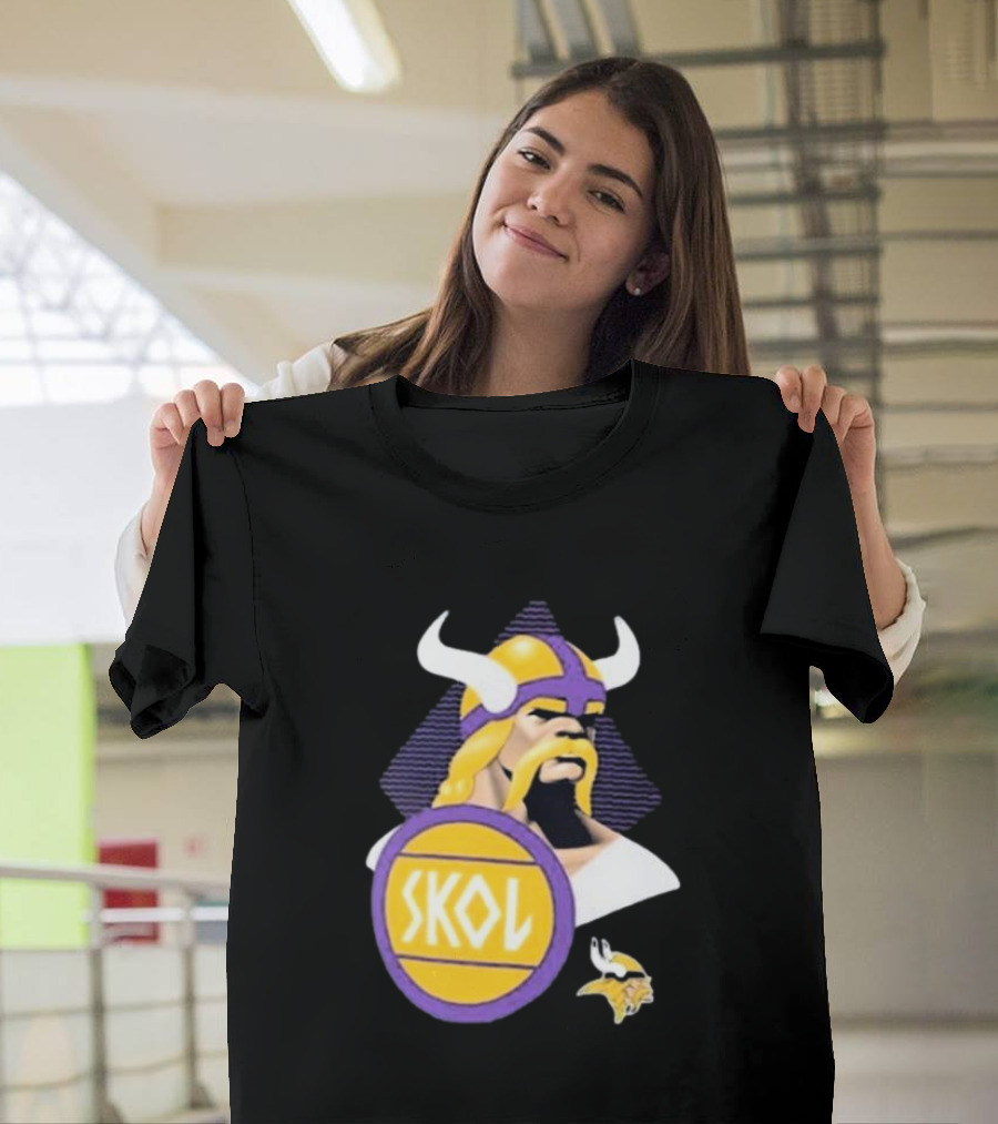 SKOL Minnesota Vikings 2024 NFL Draft Iconic Viking Warrior T-Shirt