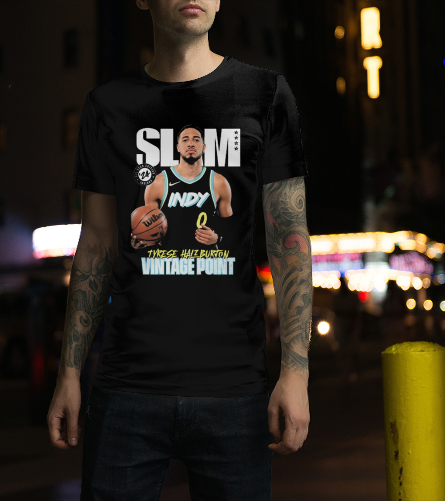 SLAM All-Star Vintage Point Tyrese Haliburton Indy Vol 4 T-Shirt
