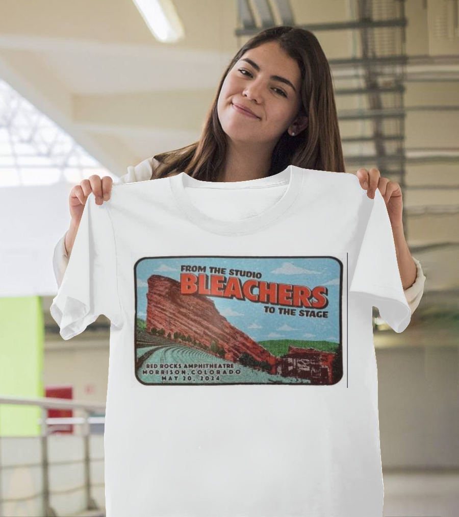 Bleachers From The Studio To The Stage Red Rocks Amphitheatre Morrison Colorado May 20 T-Shirt