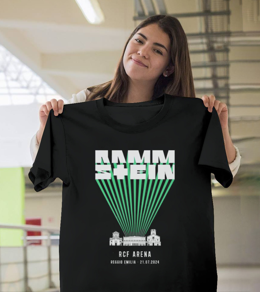 Rammstein RCF Arena Reggio Emilia 21.07.2024 Concert Event T-Shirt