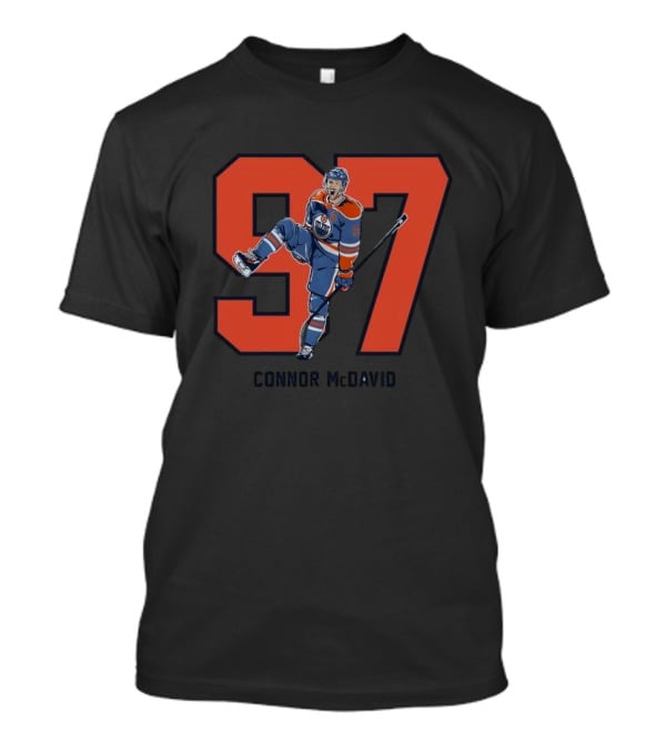 Connor McDavid 97 Edmonton Oilers Hockey Player T-Shirt