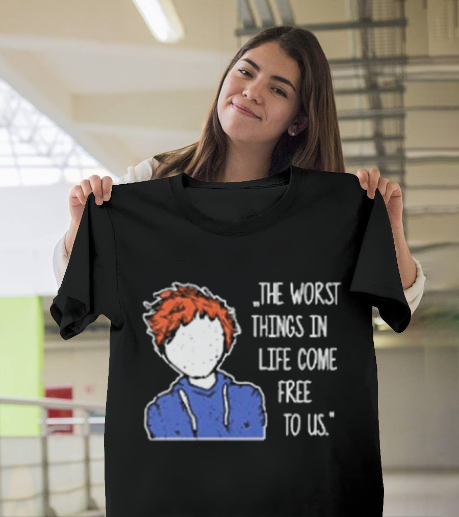 Ed Sheeran The Worst Things In Life Come Free To Us Sketch T-Shirt