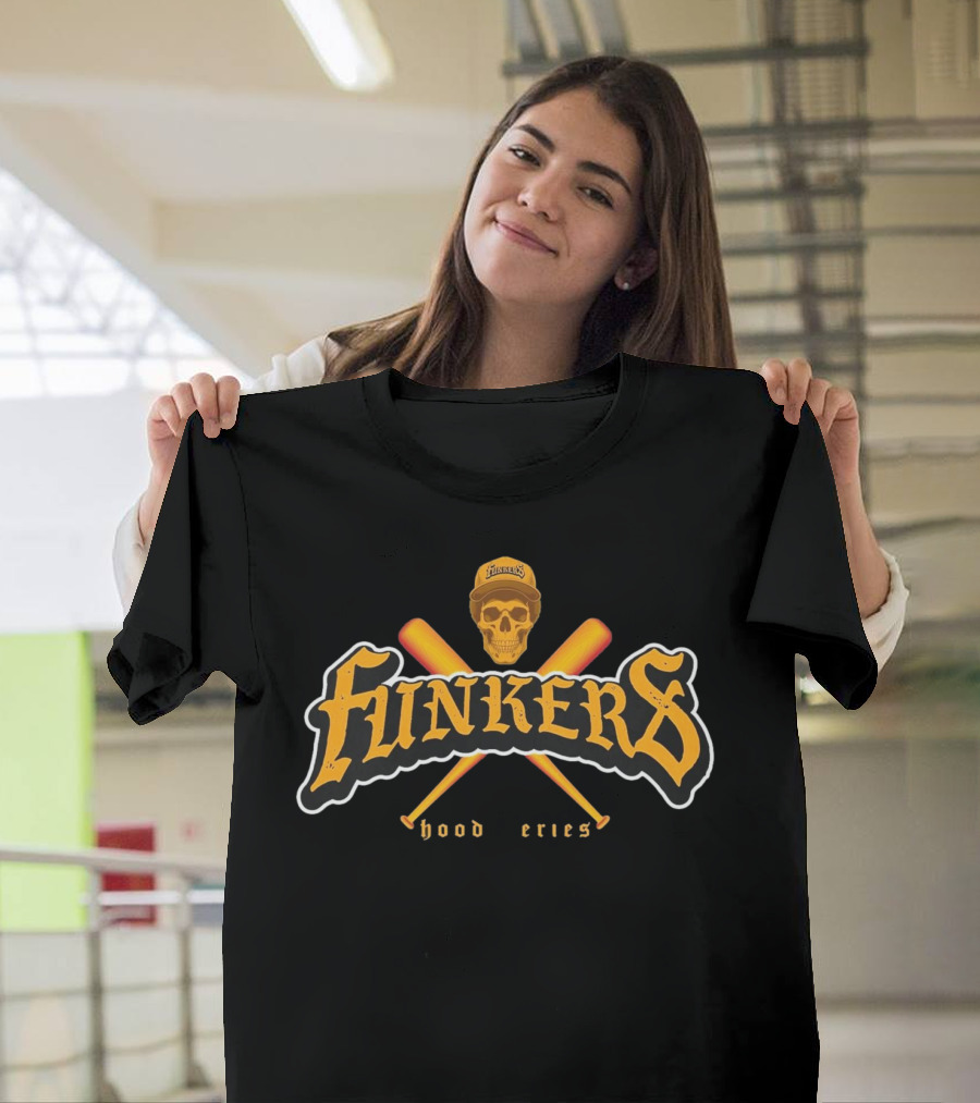Funkers Hood Series Skull Crossed Bats Baseball Cap T-Shirt