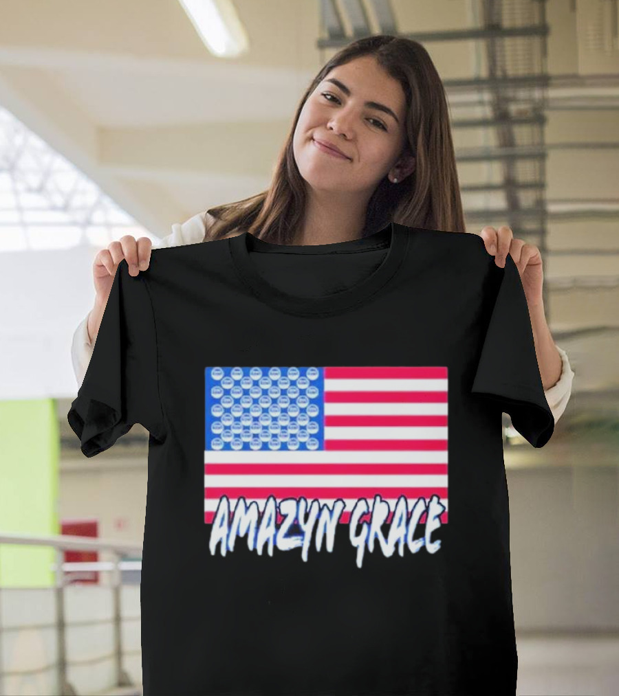 America Flag Amazyn Grace Pepsi Cap Stars T-Shirt