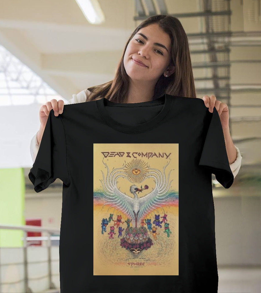 Dead And Company Tour Sphere Las Vegas Psychedelic Bear T-Shirt
