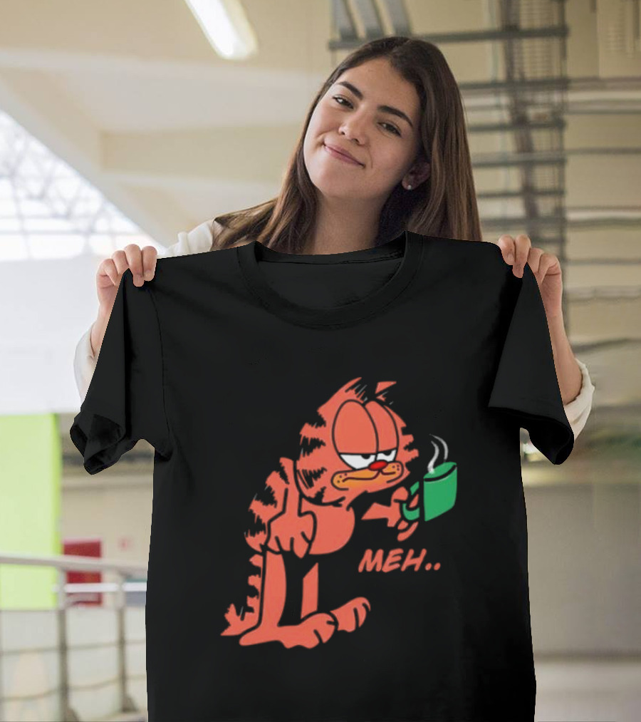 Garfield Meh Coffee Mug Mondays T-Shirt