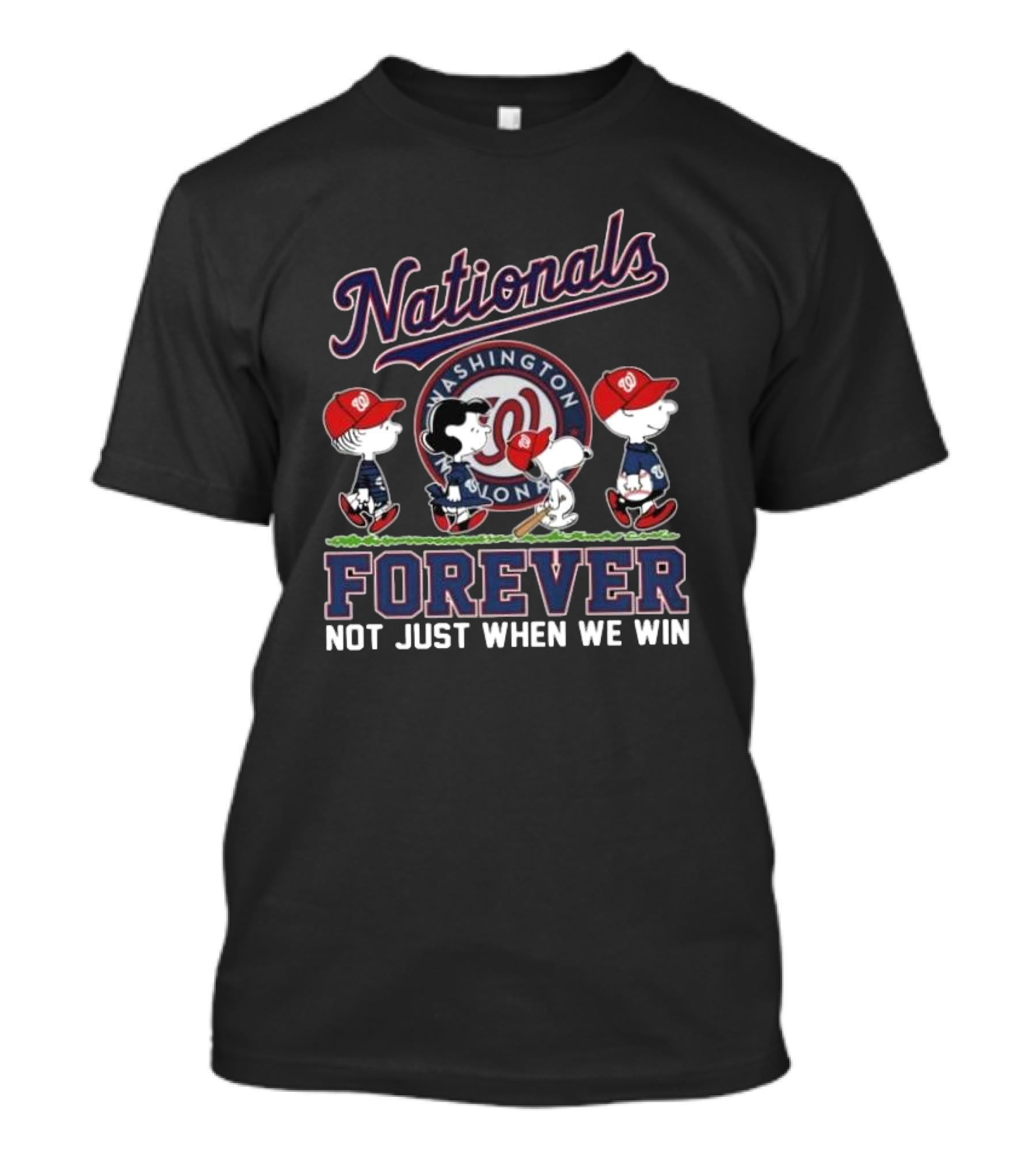 Washington Nationals Snoopy Forever Not Just When We Win Abbey Road Baseball Team Fan T-Shirt