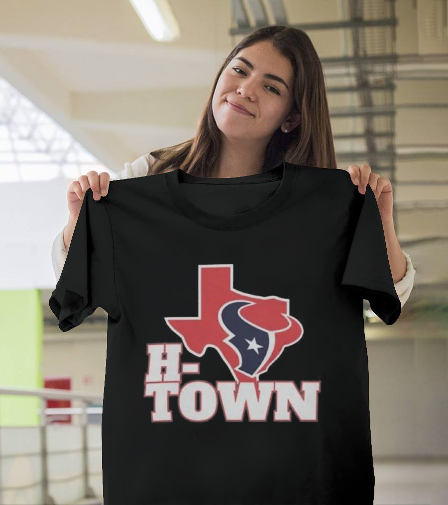 H-Town Texas Silhouette Houston Texans Star T-Shirt