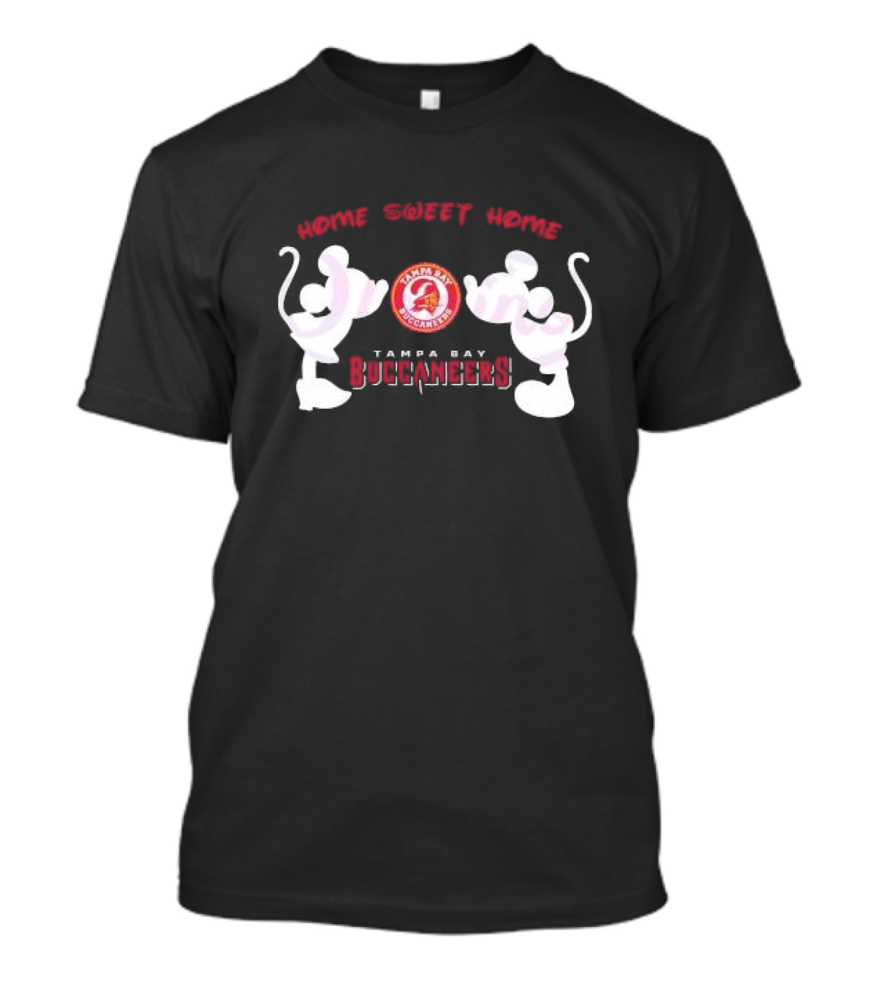 Home Sweet Home Mickey Minnie Tampa Bay Buccaneers T-Shirt
