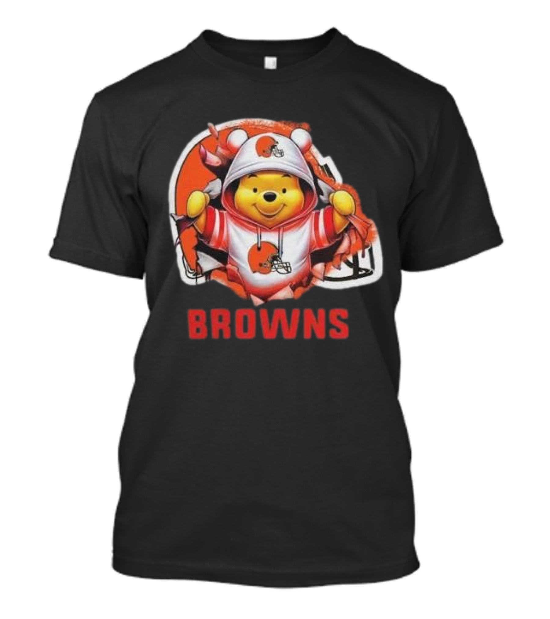 Pooh Cleveland Browns Football Team T-Shirt