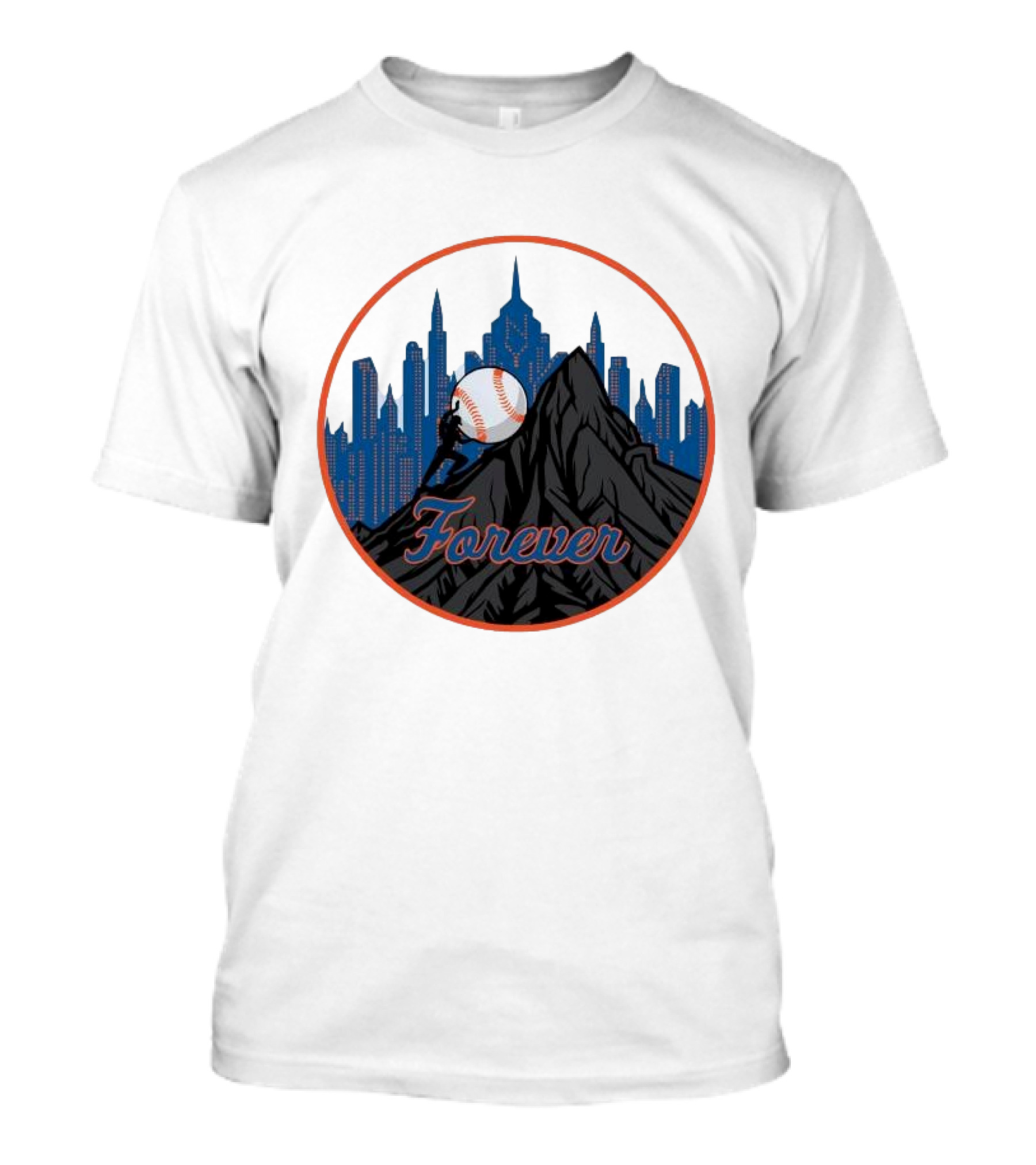 Forever New York Mets City Baseball Skyline T-Shirt