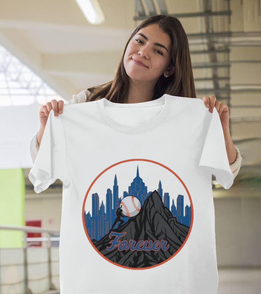 Forever New York Mets City Baseball Skyline T-Shirt