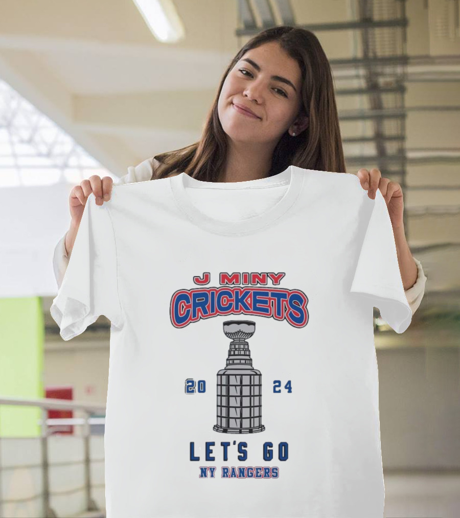 J Miny Crickets 2024 Let's Go NY Rangers T-Shirt