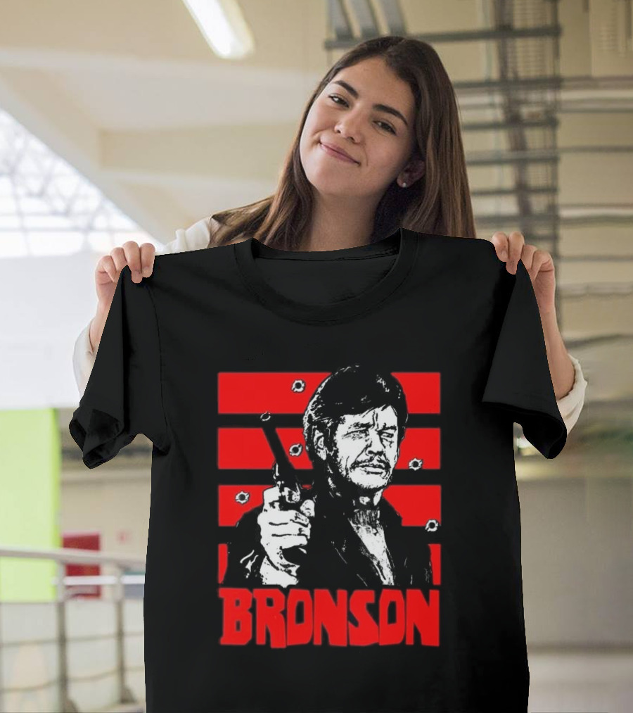 Chat Rat 99 Mag Charles Bronson 70s Movie Death Wish 1974 Gun Iconic Bronson Image T-Shirt
