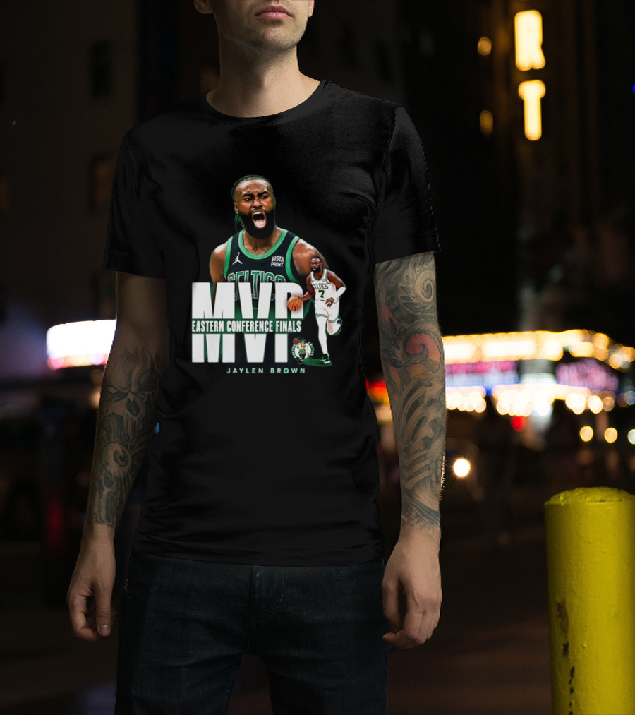 Jaylen Brown Celtics MVP Eastern Conference Finals 2024 Basketball Iconic Moment T-Shirt