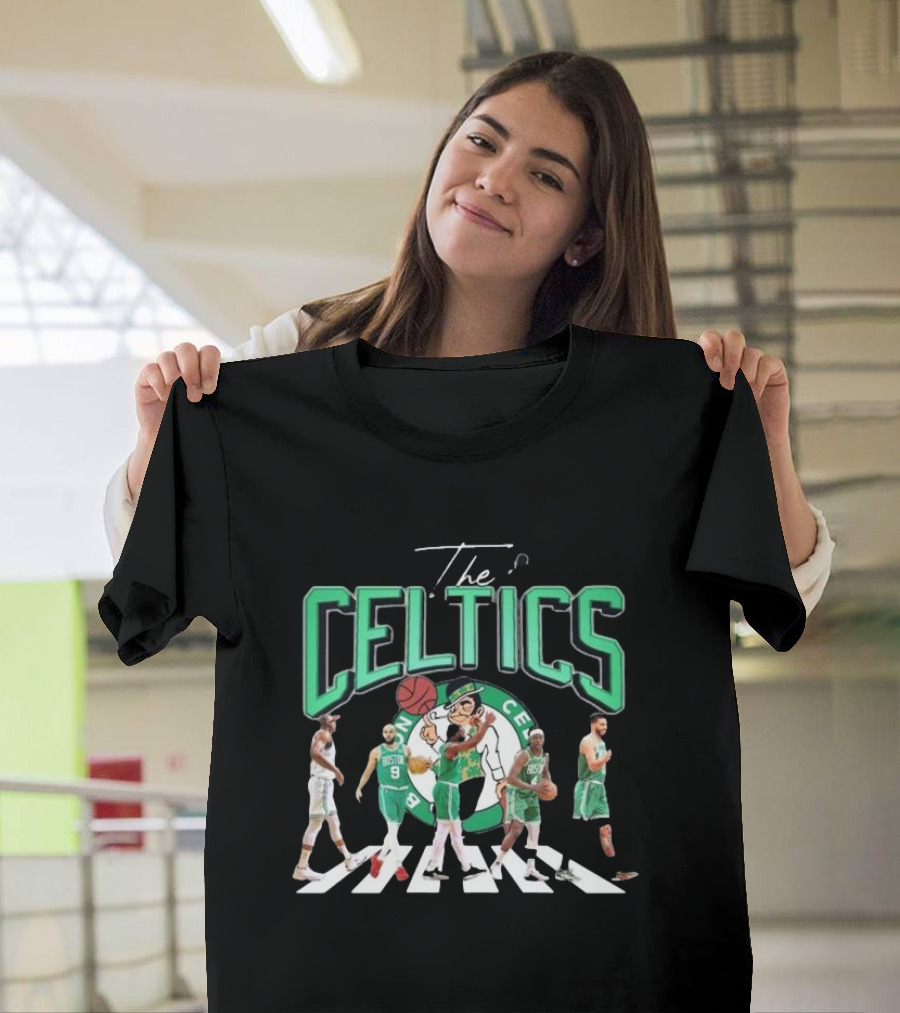 The Celtics Jrue Holiday Jayson Tatum Jaylen Brown Derrick White Al Horford Signatures Team Players T-Shirt