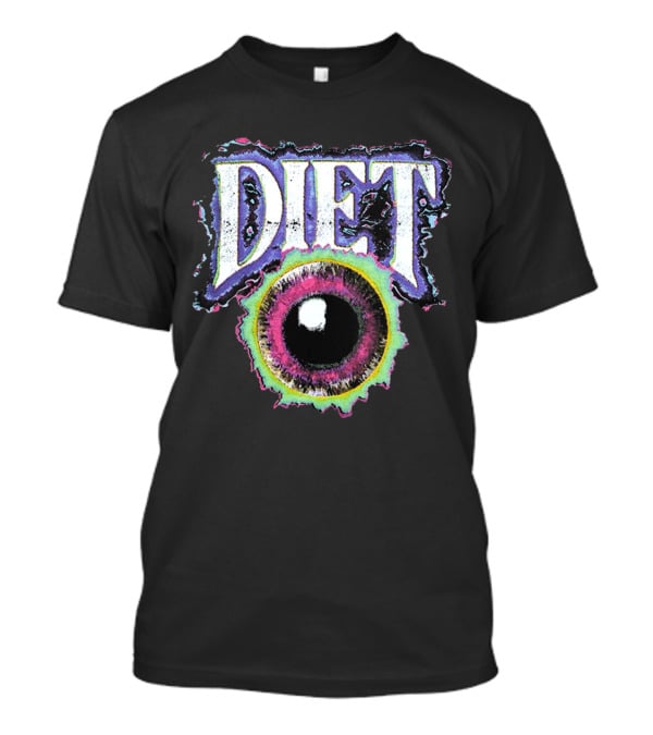 Diet Starts Monday Eyeball Colorful Retro T-Shirt