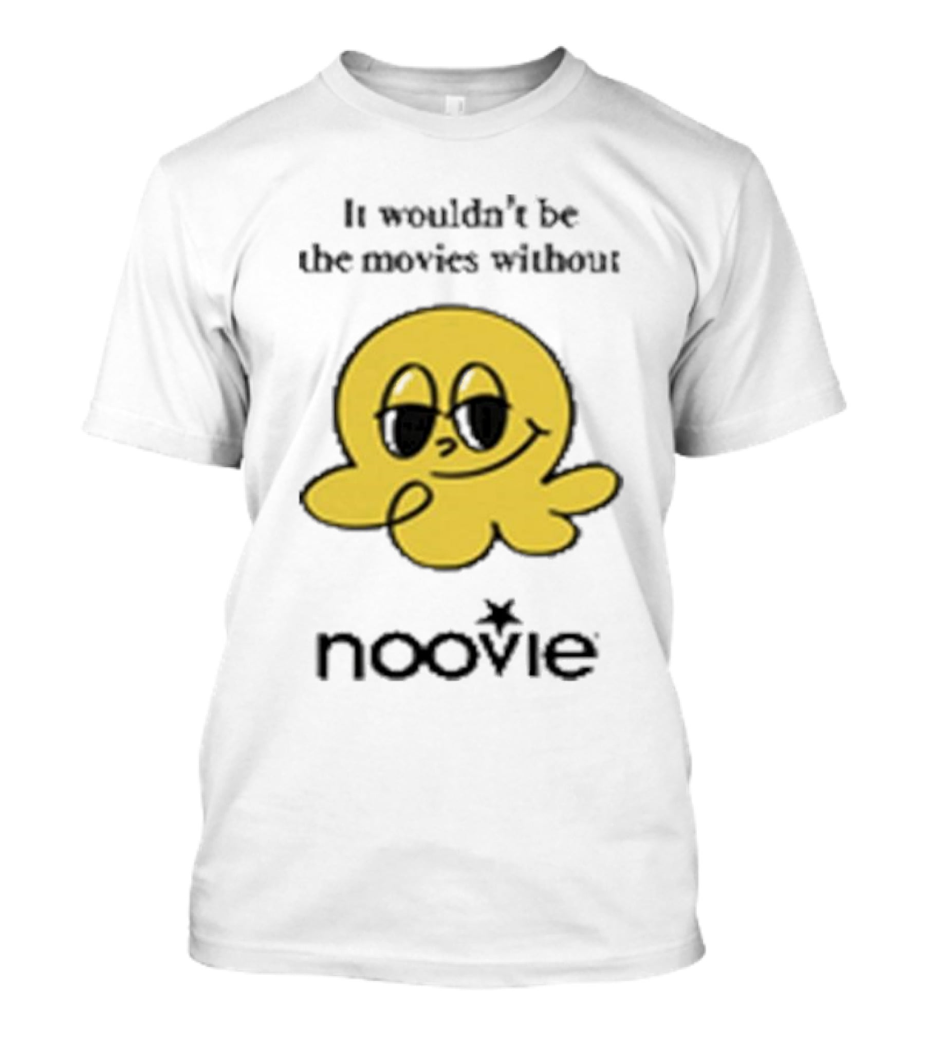 It Wouldn’t Be The Movies Without Noovie Iconic Yellow Mascot T-Shirt