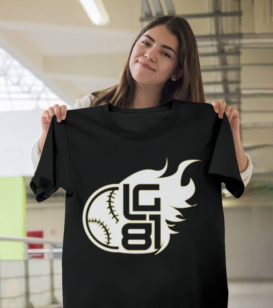 Jeff Passan Luis Gil LG 81 Baseball Flame T-Shirt