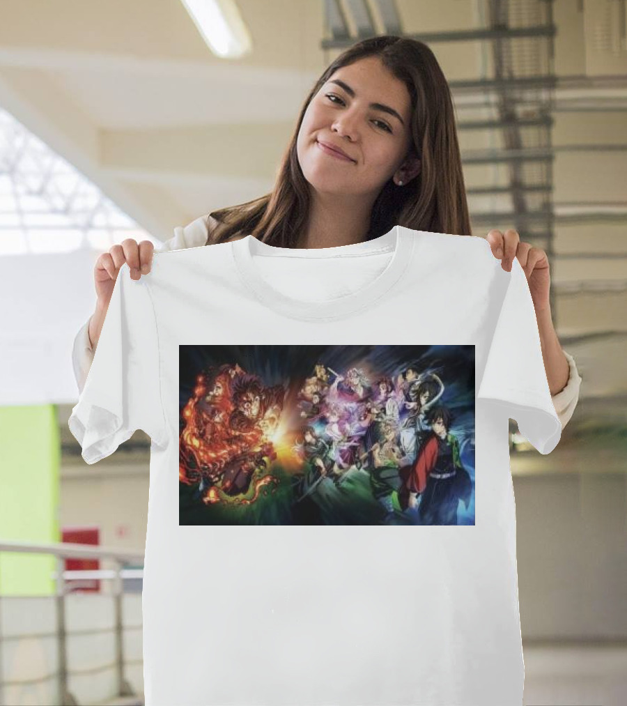 Demon Slayer Kimetsu no Yaiba Epic Hashira Training Battle Scene T-Shirt