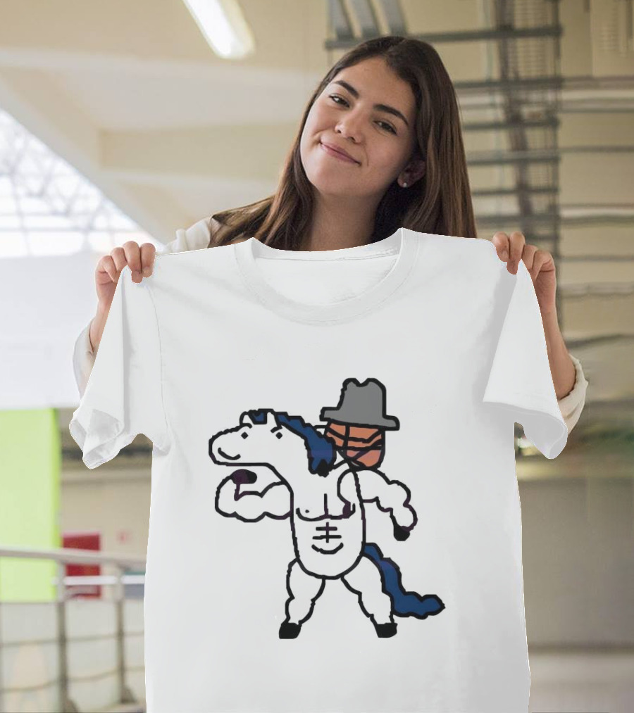 Dallas Mavericks Basketball Meme 2024 Cowpoke Horseman T-Shirt