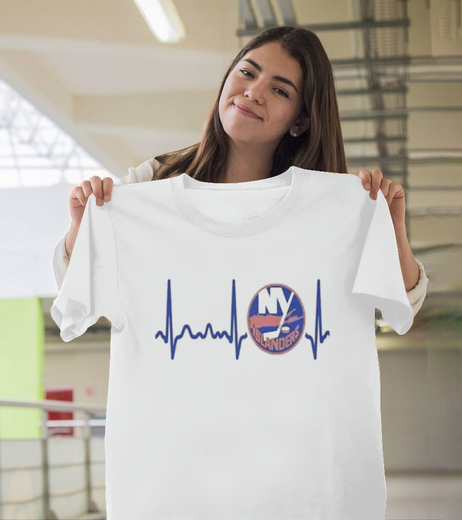 New York Islanders Heartbeat Hockey T-Shirt