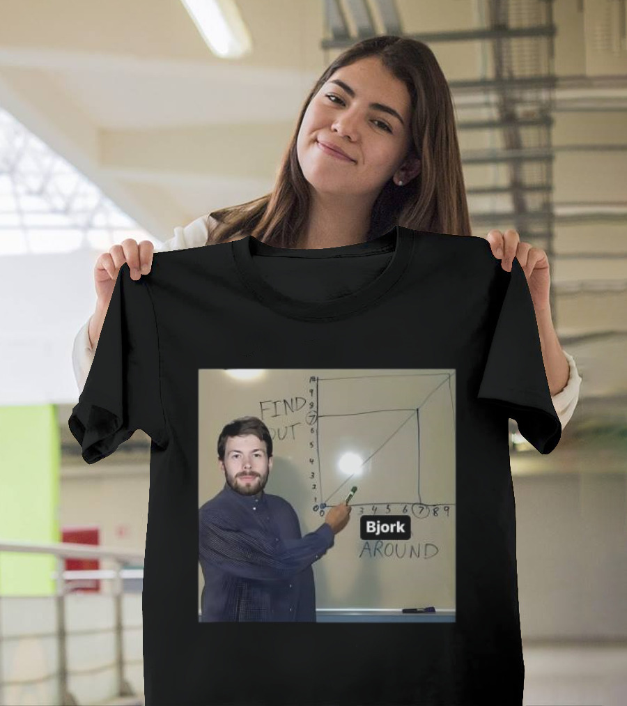 Bjork Find Out Around 2024 Chart Meme T-Shirt