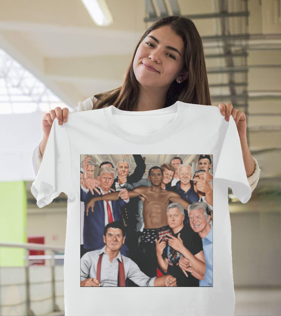 The Wright Artist Glory Boyz U.S. Political Leaders Group Photo T-Shirt