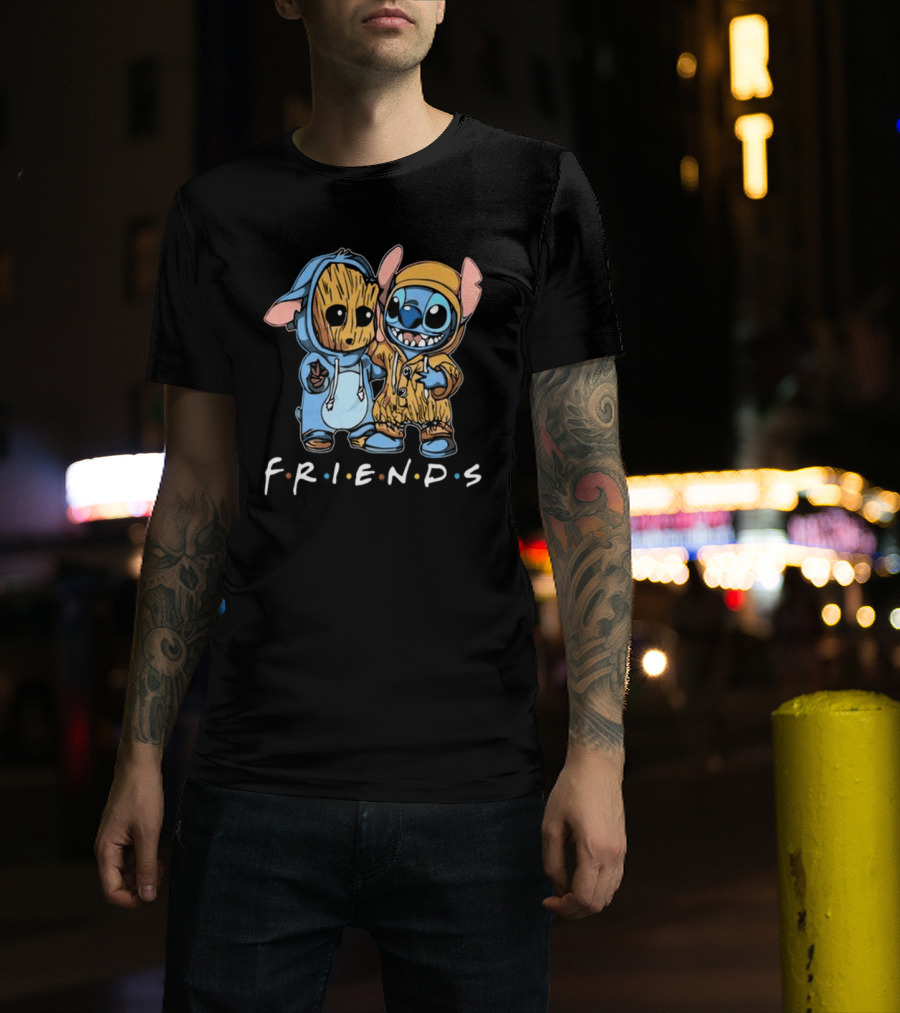 Stitch And Groot Disney Marvel Friends Best Buddies T-Shirt