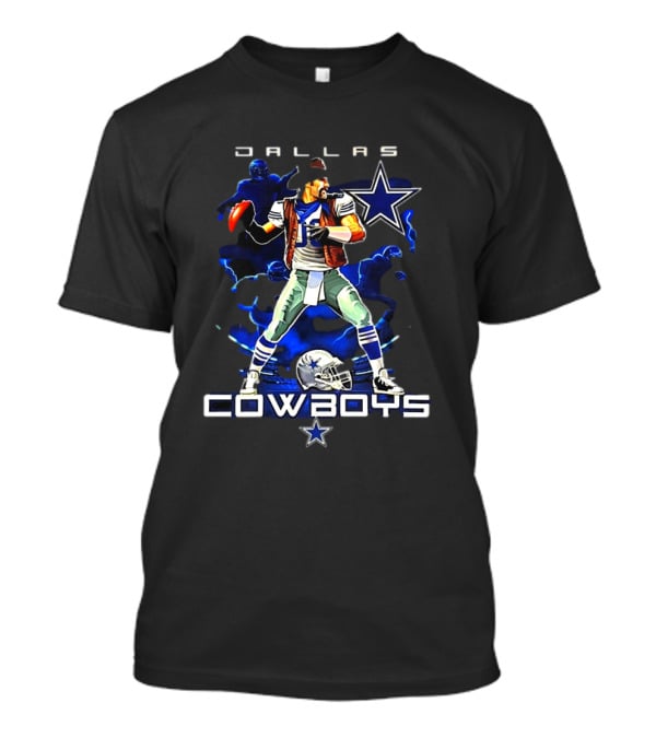 Dallas Cowboys NFL Football Player Graphic With Star T-Shirt