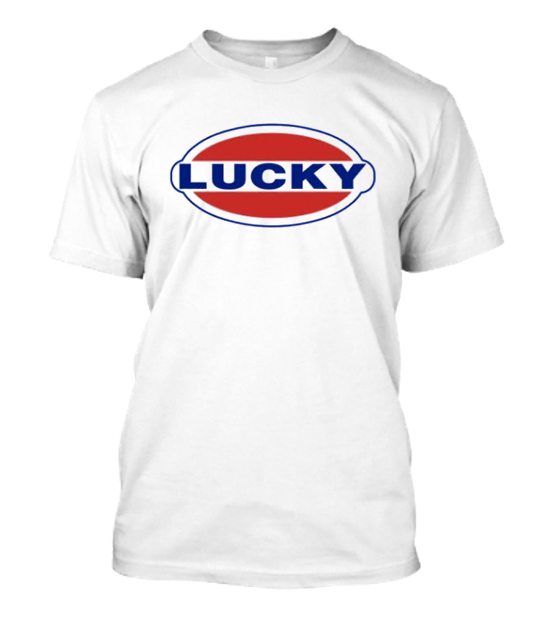 Halsey Wearing Lucky Red And Blue Oval T-Shirt