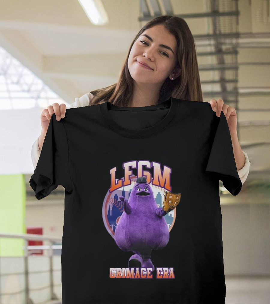 LFGM Grimace Era Mets Baseball Crossover T-Shirt