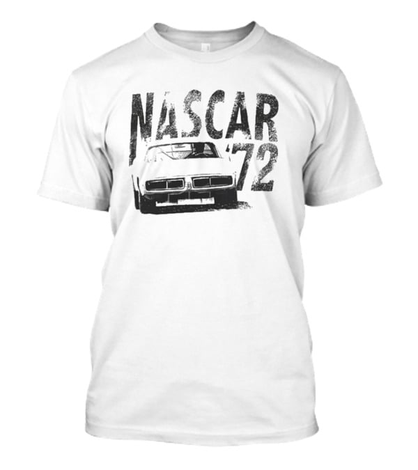 NASCAR 72 Stock Car Racing Nostalgia Gray T-Shirt