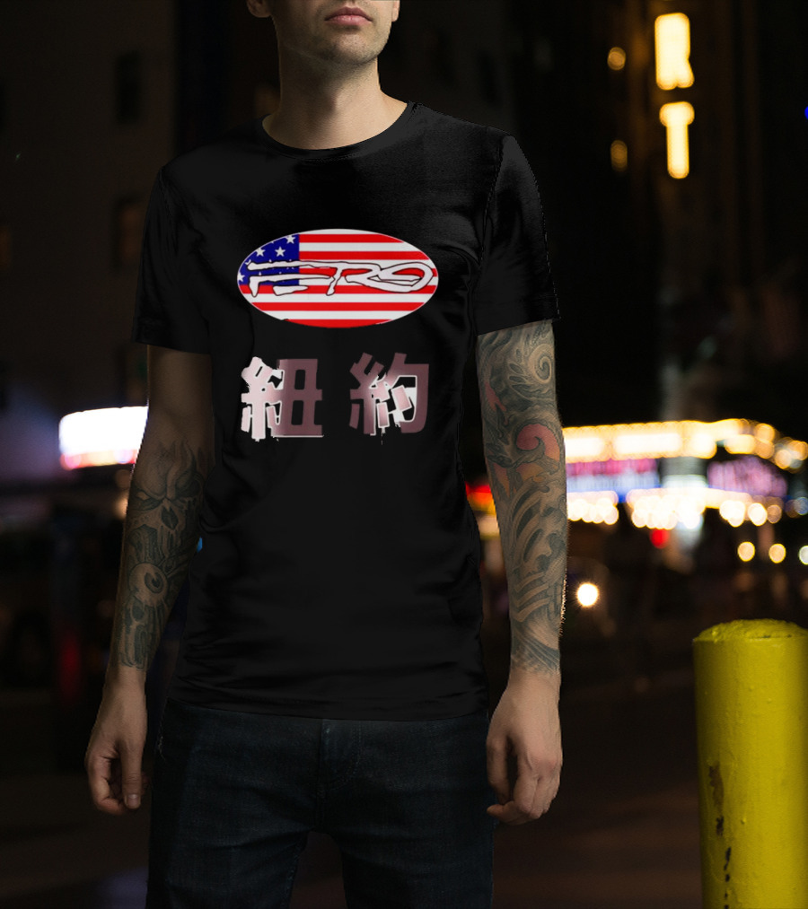 Awake NY Ferg American Flag Oval Logo T-Shirt