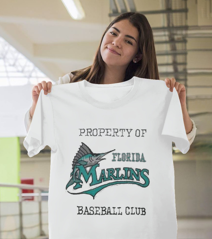 Property Of Florida Marlins Baseball Club T-Shirt