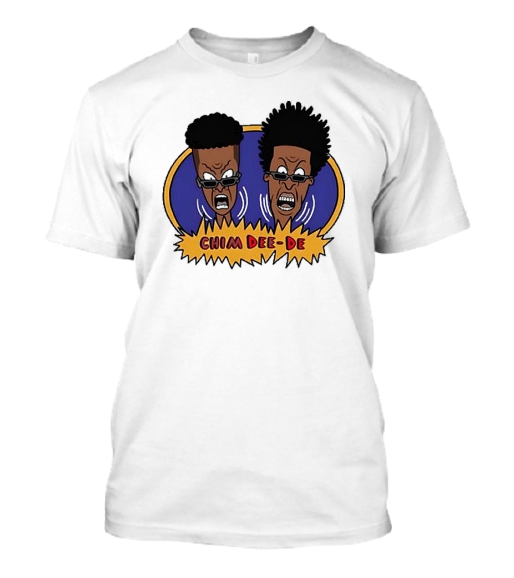 Chim Dee-De Beavis And Butt-Head Cartoon Characters With Bold Expressions T-Shirt