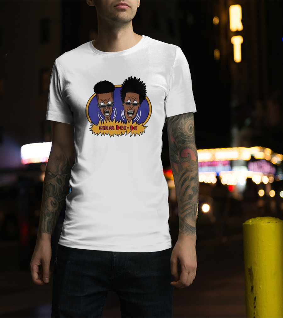 Chim Dee-De Beavis And Butt-Head Cartoon Characters With Bold Expressions T-Shirt