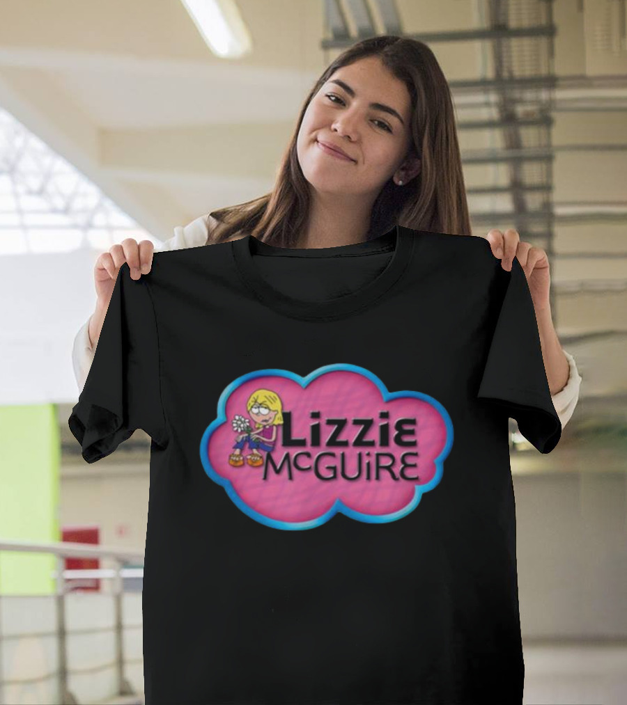 Lizzie McGuire Pink Cloud Cartoon T-Shirt