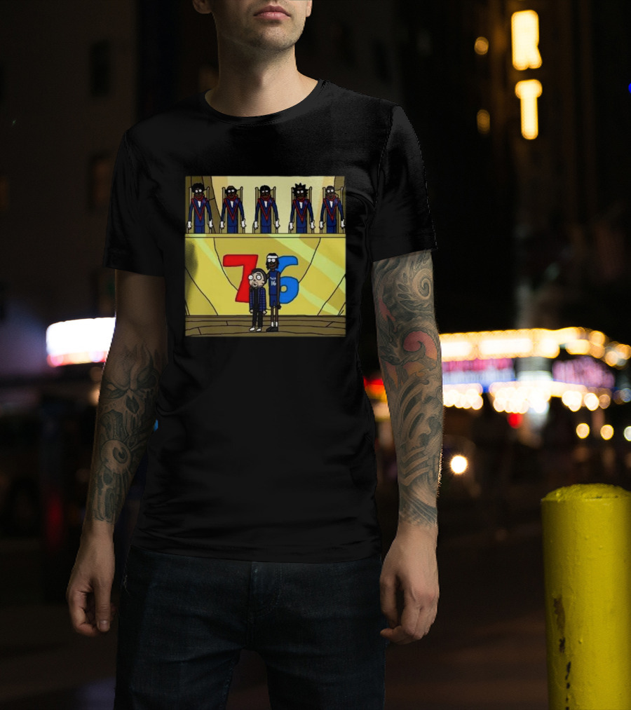 Council Of Rickys And Daryl Morty Sixers 76 T-Shirt