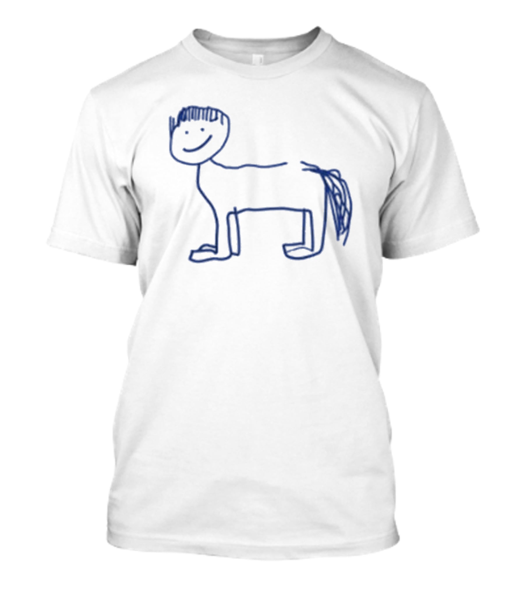Del Water Gap Horse With Bowl Cut Sketch T-Shirt