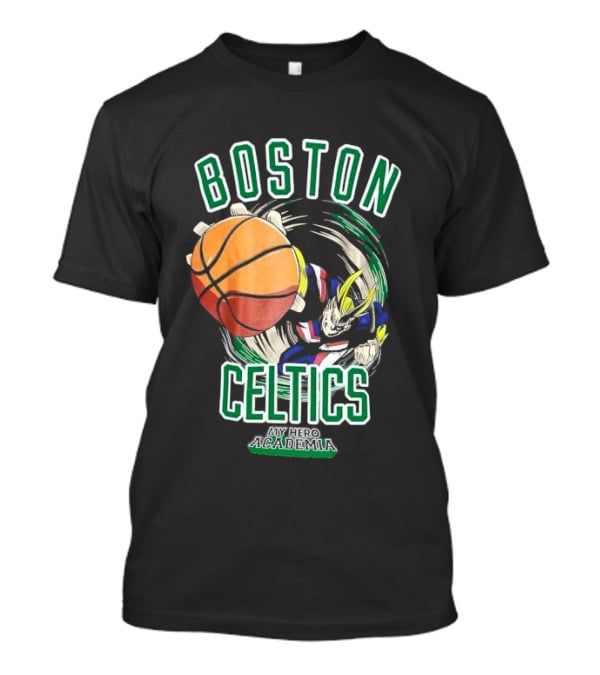 Boston Celtics My Hero Academia Basketball Collaboration T-Shirt