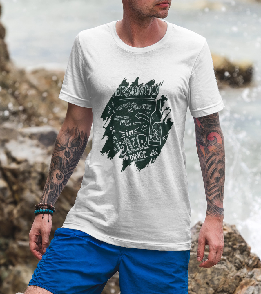 Versengold Im Bier Sind Dinge Drin Reinheitsgebot Hopfen Malz Bier T-Shirt