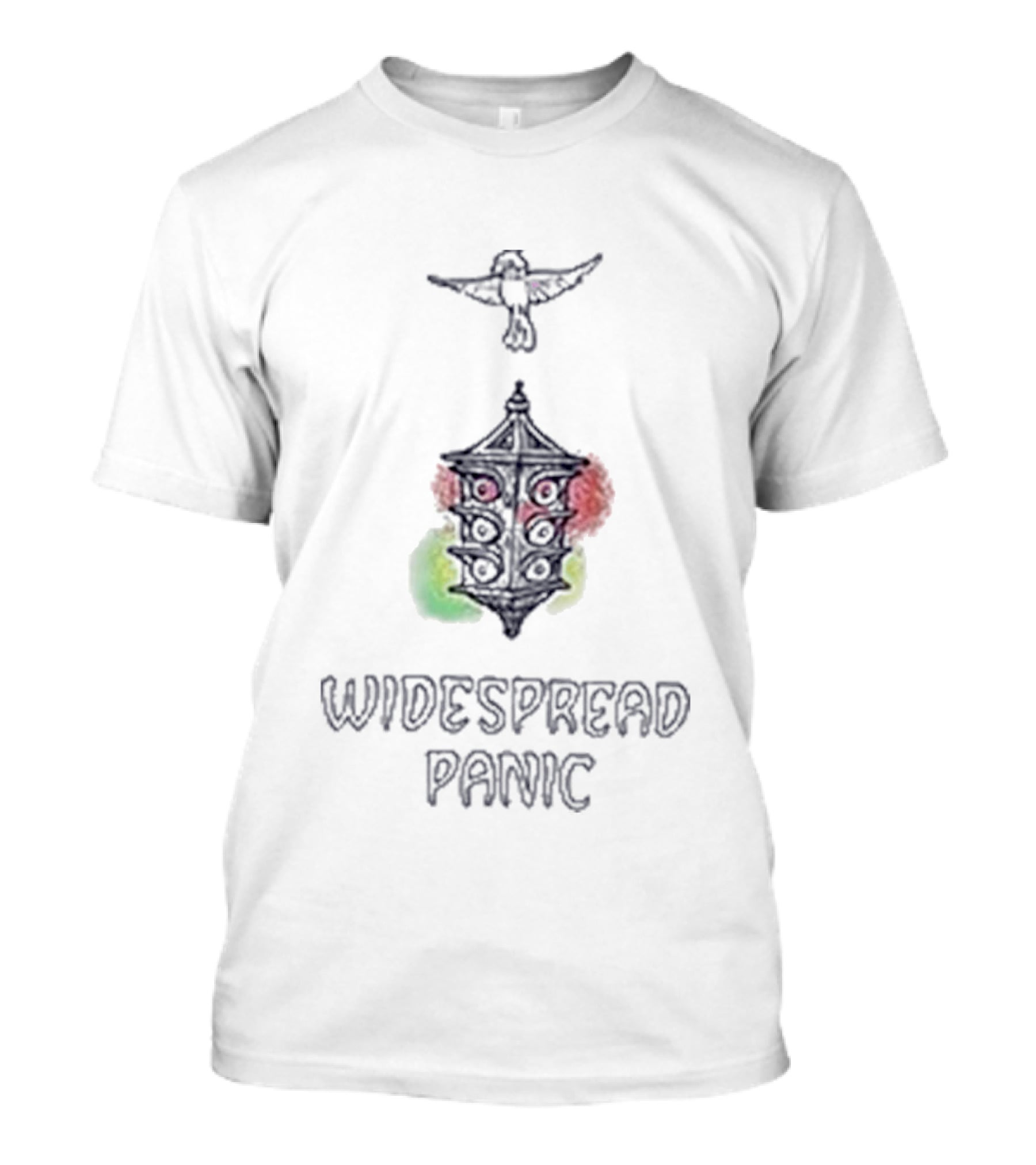 Widespread Panic Song Small Town Lantern And Bird T-Shirt