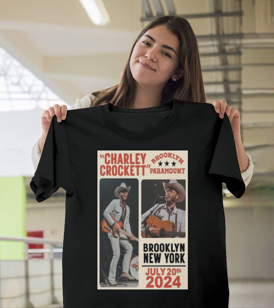 Charley Crockett Live at Brooklyn Paramount New York July 20th T-Shirt