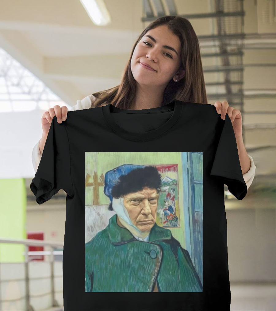 Donald Trump with a Bandaged Ear Van Gogh Style Trump Fight T-Shirt