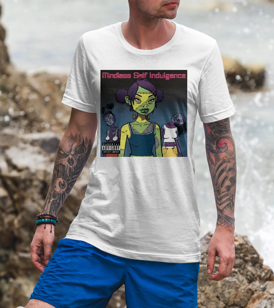 Mindless Self Indulgence Explicit Content Animated Zombie Characters T-Shirt