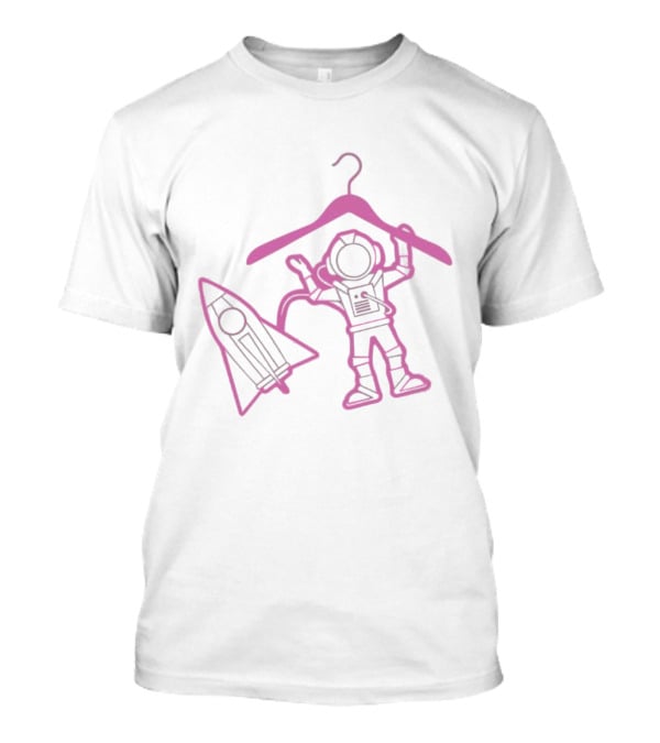 Space Avenue Astronaut Status Spacesuit Hanger Rocket T-Shirt