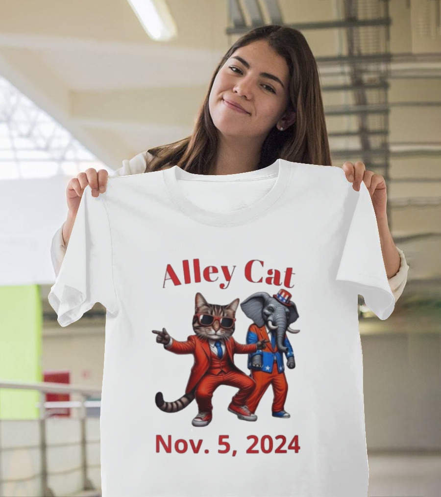 Alley Cat Nov 5 2024 Republican Elephant in Suits and Sunglasses T-Shirt