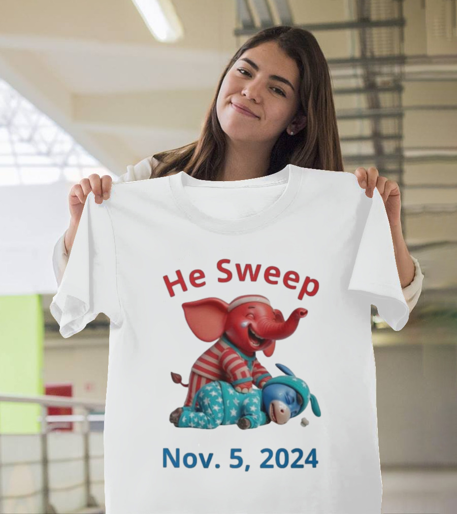 He Sweep Nov 5 2024 Vote Republican Vote Felon T-Shirt