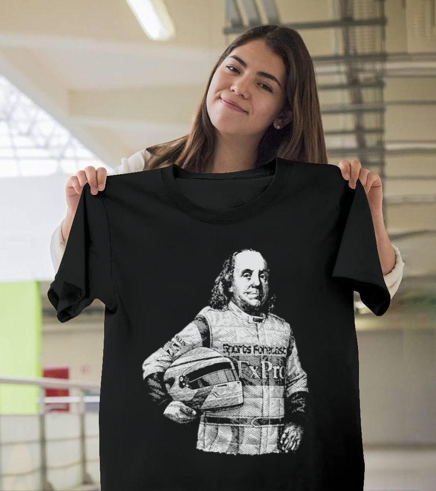 Benjamin Franklin Sports Forecast FxPro Racing Driver T-Shirt